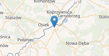 Mapa Baranow Sandomierski