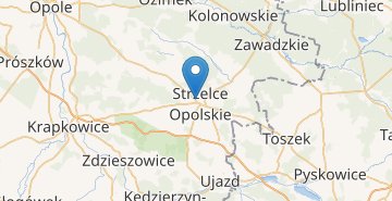 Карта Стшельце-Опольске