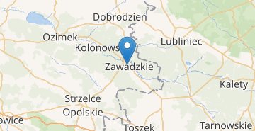 Kaart Zawadzkie