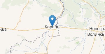 Mapa Korets