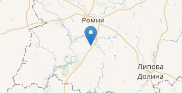 Мапа Біловодське (Роменський р-н)
