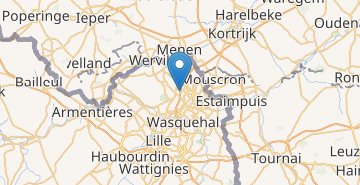 Kaart Tourcoing