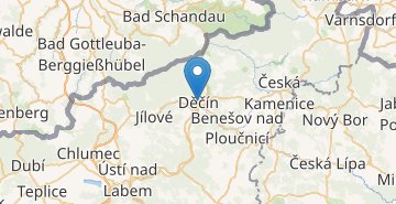 Zemljevid Děčín