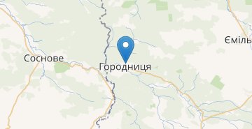 Mapa Gorodnitsya (Zhitomirska obl.)