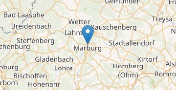 Mapa Marburg