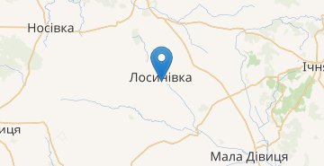 Žemėlapis Losynivka