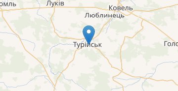 Zemljevid Turiysk