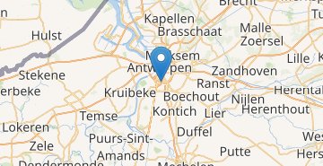 Карта Антверпен