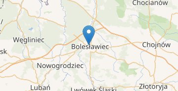Mapa Boleslawiec