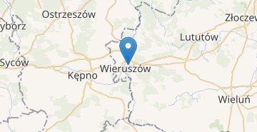 Map Wieruszów