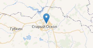 Mapa Stary Oskol