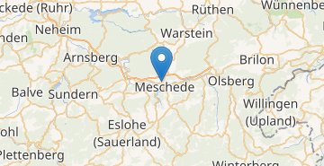 Zemljevid Meschede