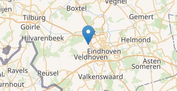 Kaart Eindhoven Airport