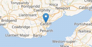 Mapa Cardiff