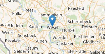 Karte Wesel
