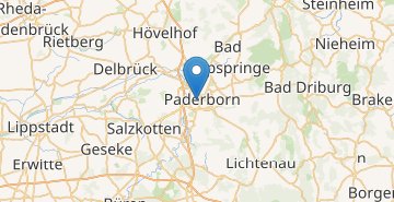 Mapa Paderborn