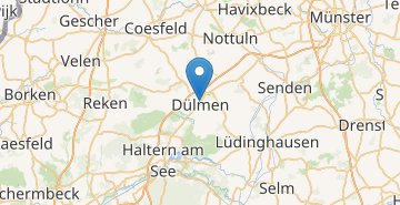 Mapa Dulmen