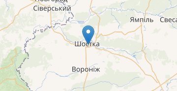 Mapa Shostka