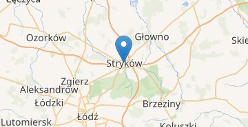 Térkép Stryków (Województwo Łódzkie)