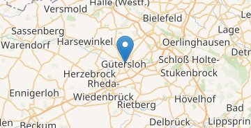 Mapa Gutersloh