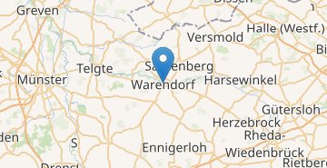 Mapa Warendorf