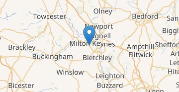 Harta Milton Keynes