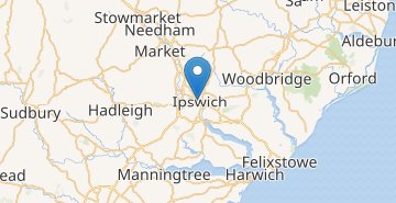 Zemljevid Ipswich