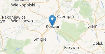 Карта Косьцян