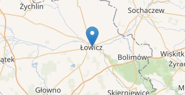 Mapa Lowicz