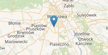 Карта Варшава аэропорт Шопена