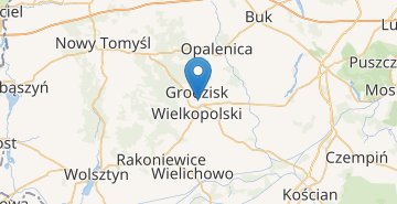 Карта Гродзиск-Великопольський