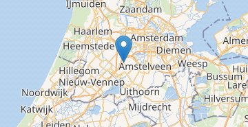 Mapa Amsterdam airport Schiphol