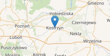 Mapa Kostrzyn