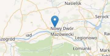 Карта Варшава аэропорт Модлин