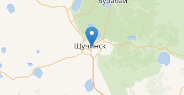 Zemljevid Shchuchinsk