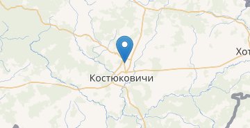 Mapa Kostyukovichi (Kostyukovichiskiy r-n)