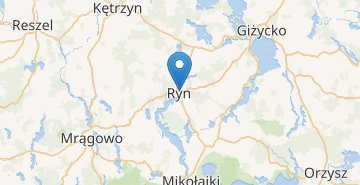 Mapa Ryn (giżycki,warmińsko-mazurskie)