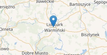 Térkép Lidzbark Warminski