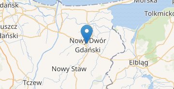 Мапа Нови-Двур-Гданьський