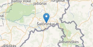 地图 Salcininkai