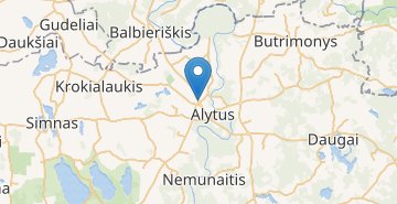 Mapa Alytus