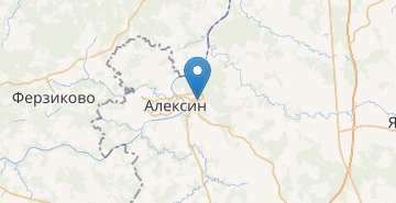 Mapa Aleksin