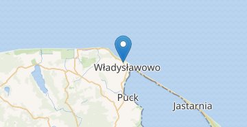 Map Wladyslawowo (pucki,pomorskie)