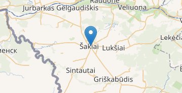 Карта Šakiai