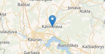 Map Kaunas airport