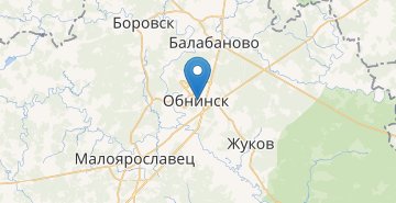 Мапа Обнінськ