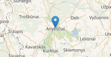 Карта Аникщяй