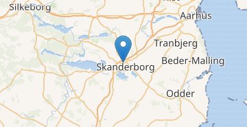Mapa Skanderborg