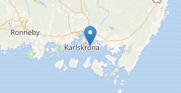 Mapa Karlskrona Verkö Hamnen