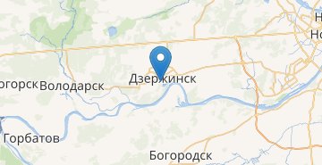 Mapa Dzerzhinsk